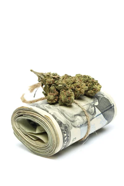 Marijuana and Money — Stock Photo, Image