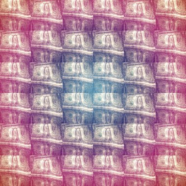 İçinde dolar olan bir poster.