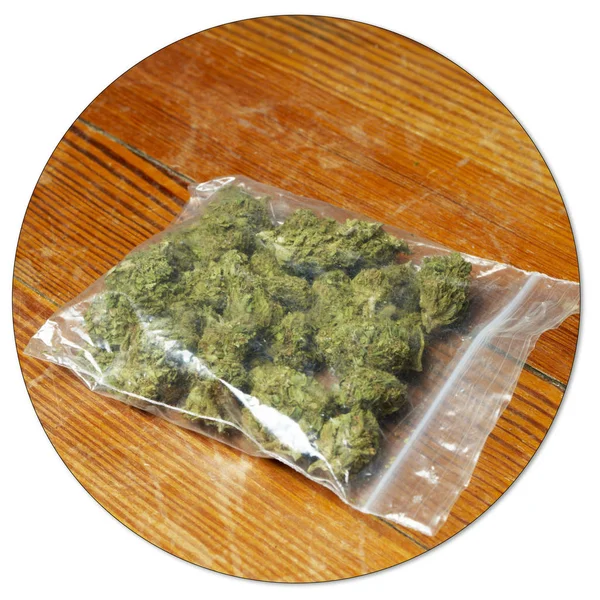 Conceptuele Samenstelling Van Marihuana Drugs — Stockfoto