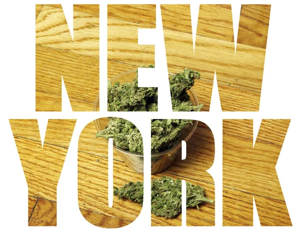 New York Pozadí Marihuanou — Stock fotografie