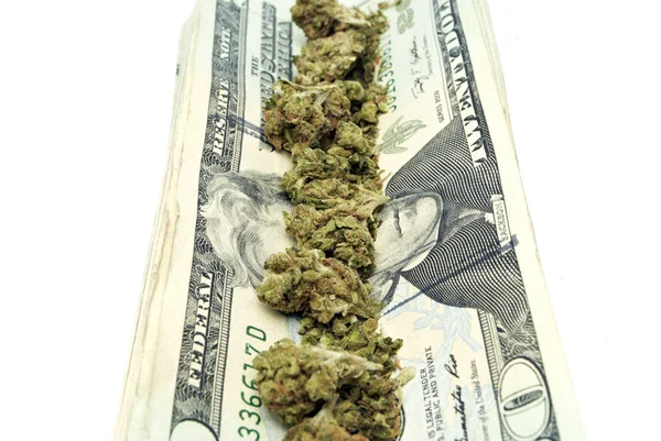 Marijuana and Money — Stock Photo, Image