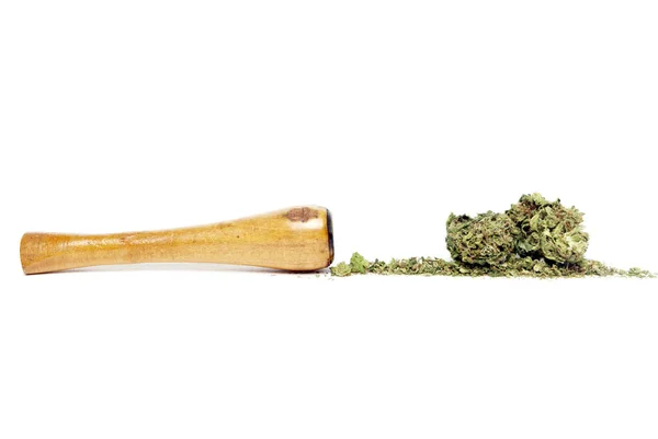 Ikona marihuany, koło — Zdjęcie stockowe