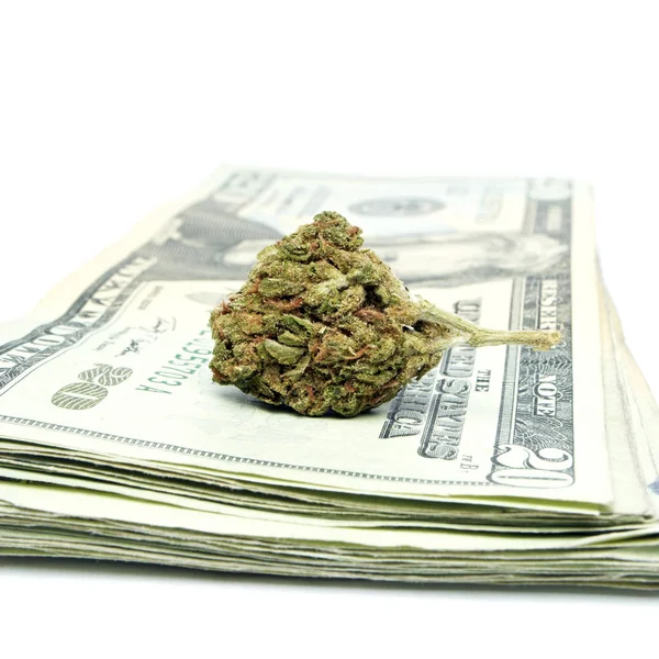 Marijuana and Money — Stock Photo, Image