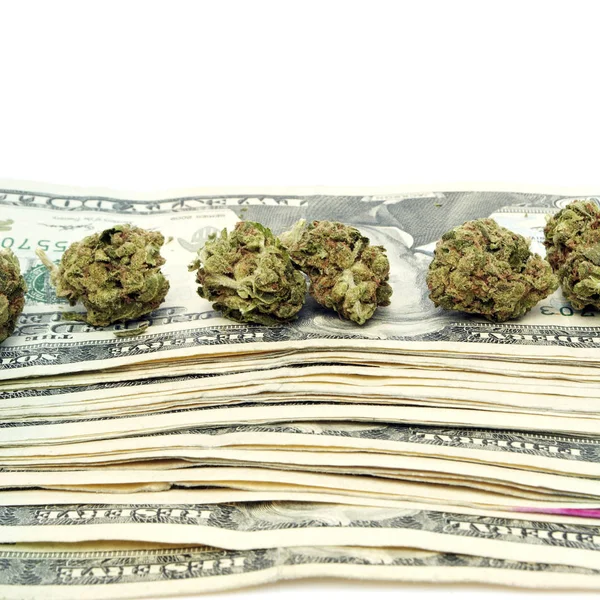 Marijuana and Money — Stock Photo, Image