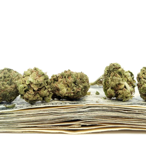 Marijuana and Money — Stock Photo, Image