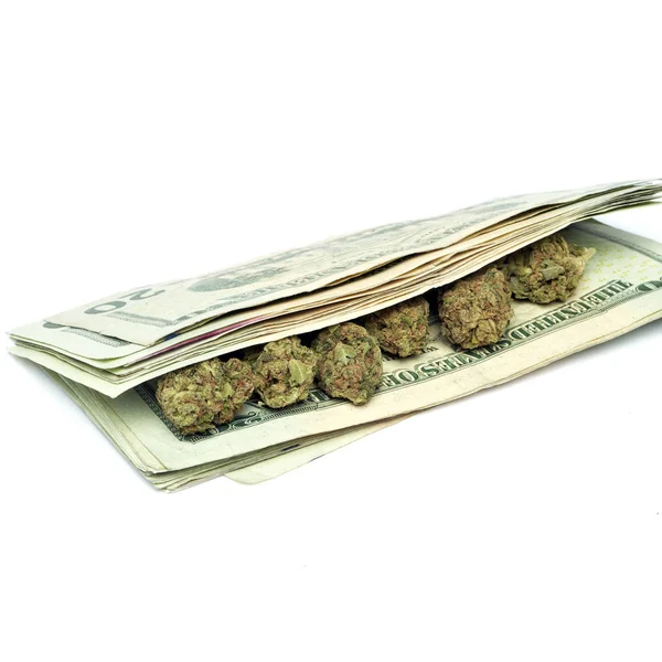 Marijuana and Money — Stock Photo, Image