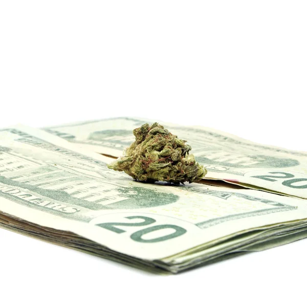 Marihuana und Geld — Stockfoto