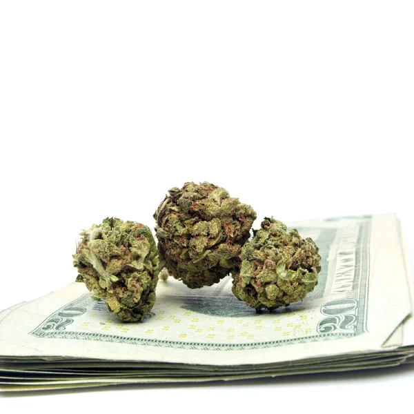 Marijuana and Money — Stock Photo, Image