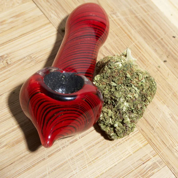 Conceptual Composition Marijuana Producing Still Life — Stock Photo, Image