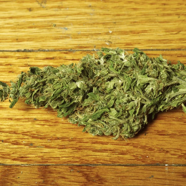 Ganja Kering Konsep Kecanduan Narkoba Konsep Medis Mariyuana — Stok Foto