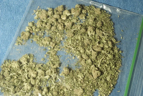 Packade Marijuana Narkotika Missbruk Koncept Medicinsk Marijuana Koncept — Stockfoto