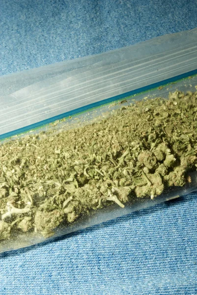 Packade Marijuana Narkotika Missbruk Koncept Medicinsk Marijuana Koncept — Stockfoto