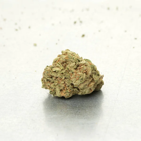 Vista Cerca Marihuana Seca Concepto Drogadicción Concepto Marihuana Medicinal — Foto de Stock