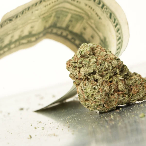 Marijuana and Money — Stock Photo, Image