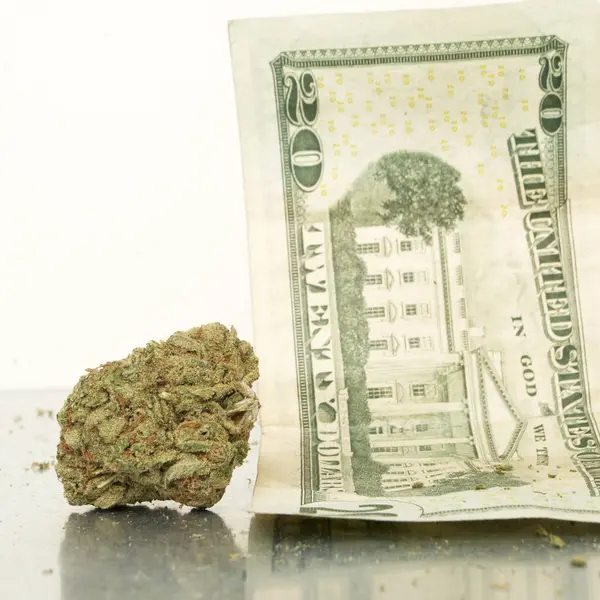 Marijuana and Money — Stock Photo, Image