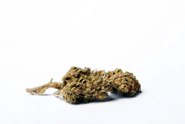 Närbild Syn Torkad Marijuana Narkotikamissbruk Koncept Medicinsk Marijuana Concept — Stockfoto