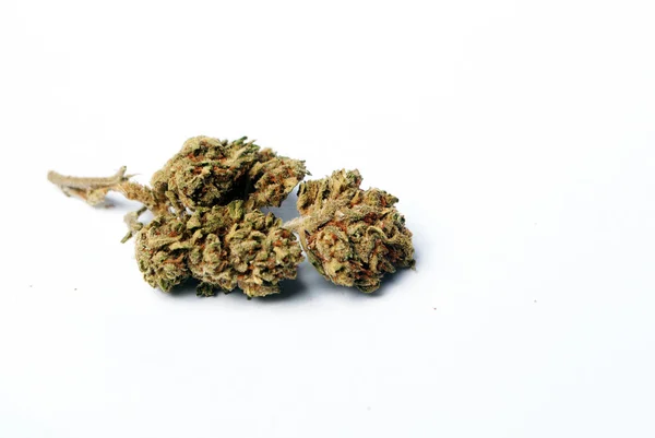 Zavřete Pohled Suchou Marihuanu Koncept Drogové Závislosti Koncepce Lékařské Marihuany — Stock fotografie