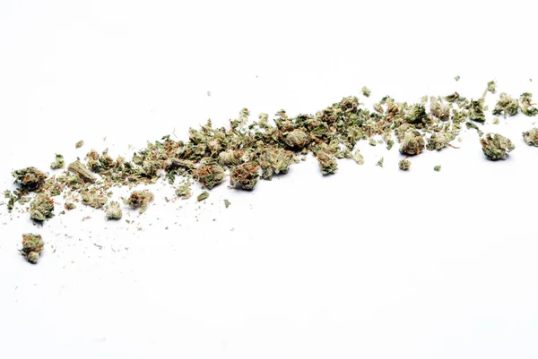 Närbild Syn Torkad Marijuana Narkotikamissbruk Koncept Medicinsk Marijuana Concept — Stockfoto