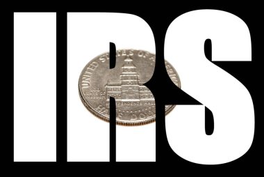 Siyah arka plan üzerinde sikkeler ile Irs yazıt