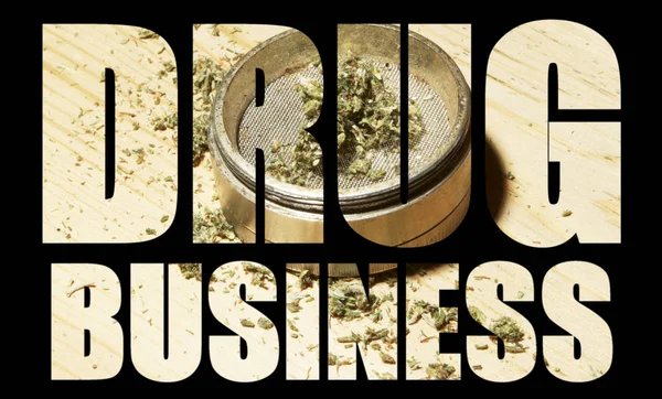 Marihuana Cannabis Cartel Conceptual Comercio Drogas — Foto de Stock