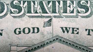 Para, Amerika Birleşik Devletleri 'nden dolar Bill, closeup