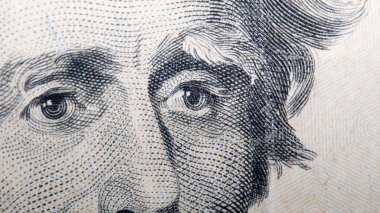 Para, Amerika Birleşik Devletleri 'nden dolar Bill, closeup