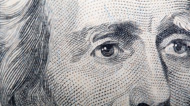 Para, Amerika Birleşik Devletleri 'nden dolar Bill, closeup