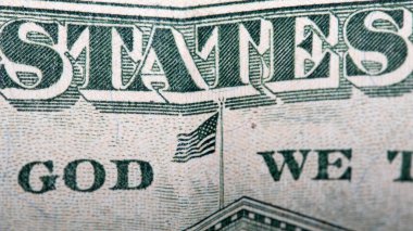 Para, Amerika Birleşik Devletleri 'nden dolar Bill, closeup