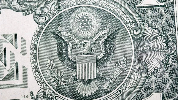 Dinero Primer Plano Del Billete Dólar Los Estados Unidos América — Foto de Stock