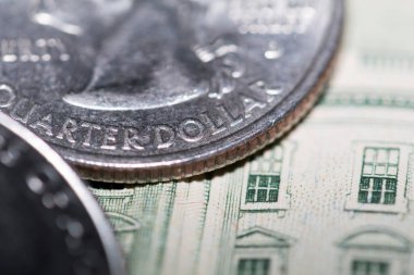 ABD 'nin bozuk para ve banknotları.