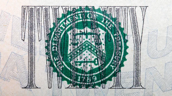 Dinheiro Closeup Dollar Bill Dos Estados Unidos América — Fotografia de Stock