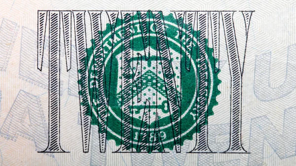 Pénz Closeup Dollar Bill Amerikai Egyesült Államok — Stock Fotó