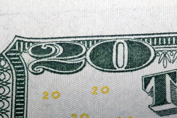 미국에서 지폐의 클로즈업 — 스톡 사진