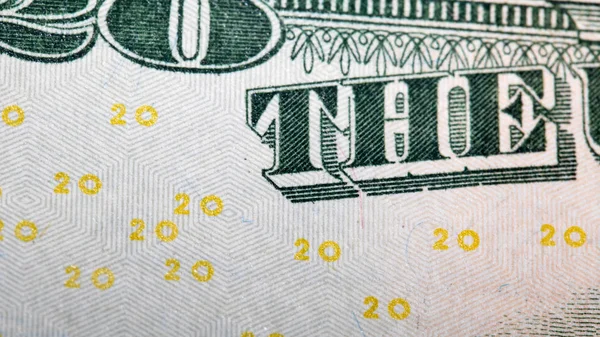 Peníze Closeup Dolarového Billa Spojených Států Amerických — Stock fotografie