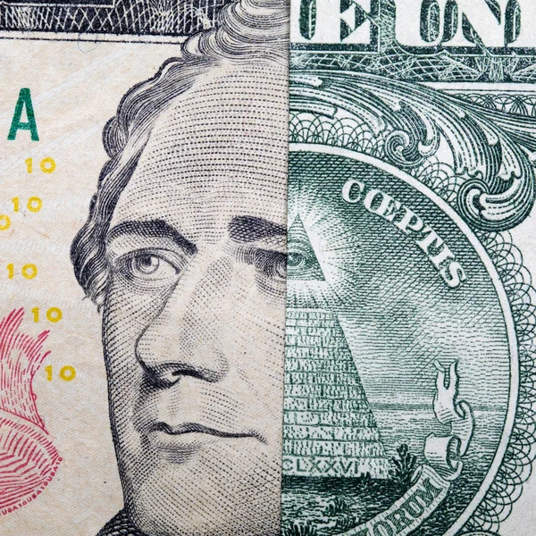 Dinheiro Closeup Dollar Bill Dos Estados Unidos América — Fotografia de Stock