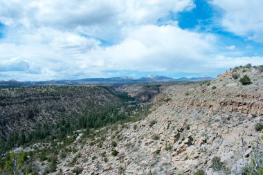 Dağlar alanı, doğal arka plan.
