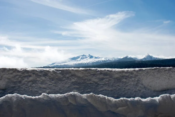 Zimní Krajina Sněhem Horami — Stock fotografie