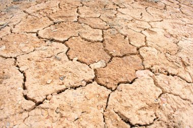 Kırık toprak deseni, doğal arka plan.