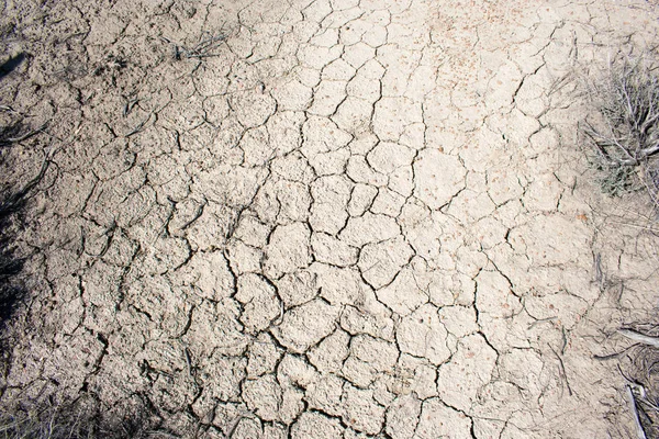 Трещины Почве Естественный Фон — стоковое фото