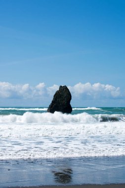 Güzel okyanus Plajı ve deniz manzarası 