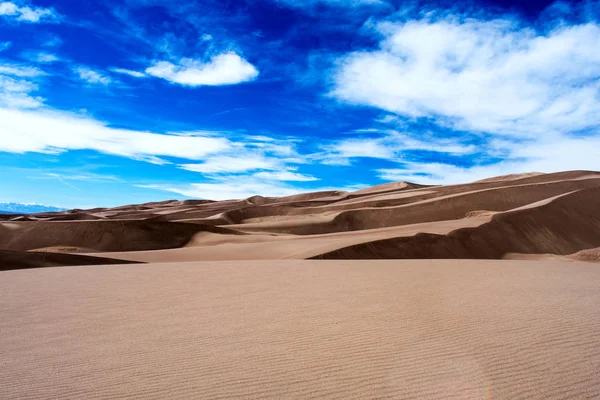 Beautiful Desert Landscape Blue Cloudy Sky — Stock Photo, Image