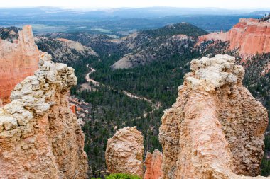 Mavi bulutlu gökyüzü altında yeşil bitkiler ile güzel kumlu dağlar manzara