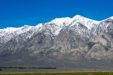 Beautiful mountain landscape, mountains covered with snow