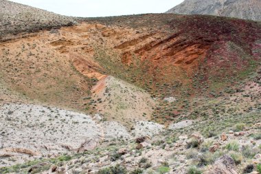 Kayalık dağlar arka plan, doğa manzara