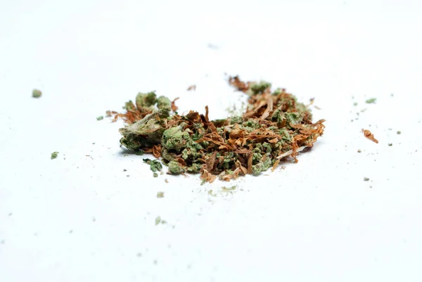 Marijuana Secca Tabacco Concetto Tossicodipendenza Concetto Marijuana Medica — Foto Stock