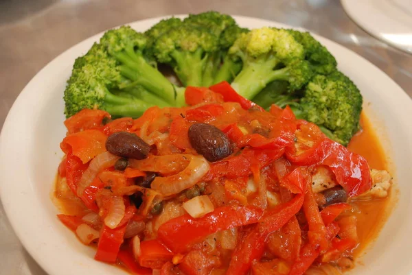 Brócoli Cocido Con Variedad Verduras —  Fotos de Stock