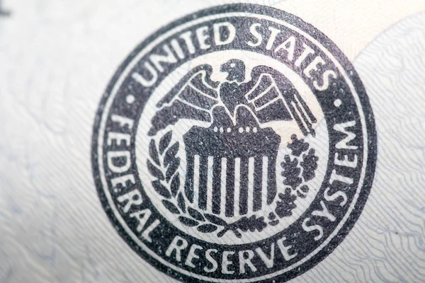 Geld Nahaufnahme Eines Dollarscheins Aus Den Vereinigten Staaten Von Amerika — Stockfoto