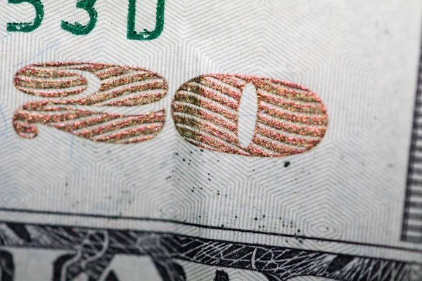 Peníze Closeup Dolarového Billa Spojených Států Amerických — Stock fotografie