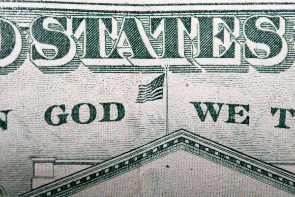 Pengar Närbild Dollar Bill Från Amerikas Förenta Stater — Stockfoto