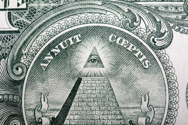 Pieniądze Zbliżenie Dollar Bill Stany Zjednoczone — Zdjęcie stockowe